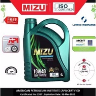 Mizu Semi Synthetic Lubricant API SN 10W-40 Car Engine Oil - 4 litres