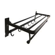 BATH&BATH ชั้นแขวนผ้า 1802 TOWEL ALUMINIUM BLACK