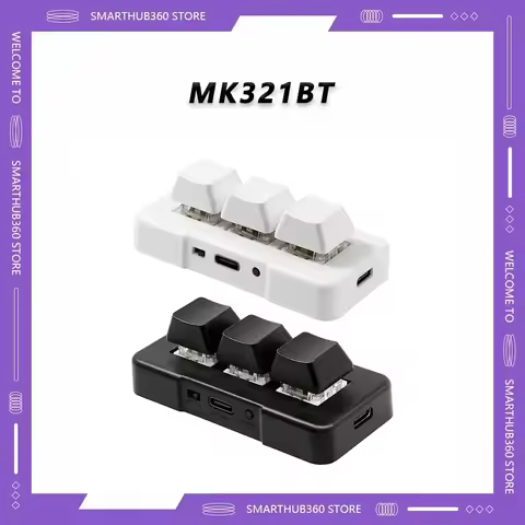 MK321BT Bluetooth Wireless Switch USB+BT Dual-mode Keyboard 3-key Mini Customized Keyboard for Offic