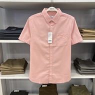 Baleno Baleno Shirt Mens High Quality Pure Cotton Oxford Stretch Short Sleeve Casual Shirt Mens 8880