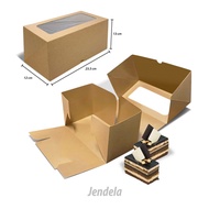 Cake Box - Cake Box - Cake Box - Cake Box - 23.5x12.3 x13 cm - BROWN KRAFT (20 pcs)