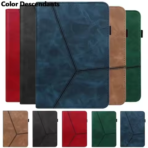 For Funda Samsung Galaxy Tab S9 FE Plus Case Luxury Leather Wallet Stand Tablet Coque For Galaxy Tab