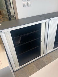 POSH 鋼櫃 3層 3尺 捲門文件櫃 活動層板 地柜 可叠高 可放戶外 w90x105x46, outdoor steel storage file office cabinet 大量鋼文件櫃