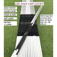 White Lucky Golf Club (lettered Golf) used as a kite, assembled kite shoulder, used for shoulder and