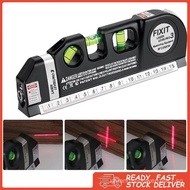 Multipurpose Laser Level laser measure Line 8ft+ Measurement Tape Ruler Adjusted