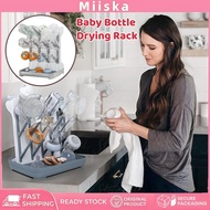 Baby Bottle Drying Rack Milk Bottle Air Dry Stand Vertical Bottle Dryer Rack Large Capacity Removabl