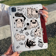 KENKE Vỏ ipad hoạt hình anime dễ thương Có khe cắm bút chì bên phải cho ipad 2024 pro 11 inch air 6t