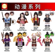 Action figure demon slayer wm6138 tanjirou nezuko yoriichi muzan kokushibo douma daki giyuutarou