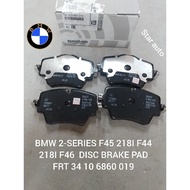 BMW 2- SERIES F45 218I F44 218I F46 DISC BRAKE PAD FRT 3410 6800 019