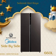 Midea 600L MDRS710FGE28 Side By Side Refrigerator MDRS710FGE28 | Fridge | Peti Sejuk