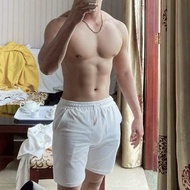 Mr Smile 99 Shop Unisex Men's Fishskin Elastic Shorts