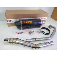 Akrapovic Evo Carbon Exhaust/YZF R15 MT15/ Y15ZR/ LC135/ RS150R/ GSX 150/ CBR 150 Full System/