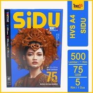 Sidu A4 75 Gsm HVS Paper 1 Box = 5 Reams Photocopy Print Paper/ Sidu HVS Paper/ A4 HVS Paper/