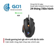 Deiog a20 rgb led gaming mouse with 4 variable speed modes for gamers