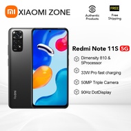 【World Premiere】Global Version Xiaomi Redmi Note 11S 5G Smartphone Dimensity 810 NFC 33W Pro Fast Charging 50MP AI Triple Camera