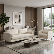 I HOME AURORA Luxury 1+3 Seater / 1 Seater / 2 Seater / 3 Seater/ Modern Minimalist Classic Sofa Set