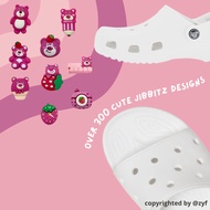 💜[SG] Fast Shipping - Strawberry Bear Jibbits / Jibbits Charm for Crocs Sandals / Cute Sanrio Jibbit