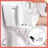 [Lovoski2] Universal Bidet Attachment for Toilet 1/2'' Water Pressure Flexible Hose Toilet Seat Bidet Adjustable Accessories