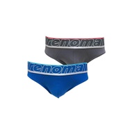 PUTIH PRIA Denimbluy - Renoma Competition Sport Mini Brief 9102 - Men's Underwear 2In1 - White, S
