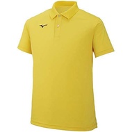 Mizuno N-XT Training Polo Shirt, Moisture-Wicking, Quick-Drying, 32MA9670, Cyber ​​Yellow, Japan, Si