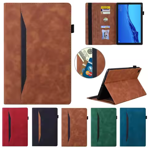 Tablet Funda For Huawei Mediapad M5 Lite Case 10.1" Fashion Leather Wallet Cover For Huawei Mediapad