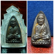 Worth Collecting Treasures, the Big Name of Huge Treasures BE2505 Iron Type Model of the Holy Monk Lp Tao Old Bronze Medal, Ajahn Tim Sutra, Wrapped HD Super Thick Transparent Waterproof Amulet Case BE2505 Phim LangTaoRit LuangPho Thuad (Lp Thuad) of Wat