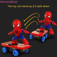 FRANCESCO Spider-man Music Toy For Kids Boys for Children Kids Acousto-optic Electronic Music Toys Children's Toys Model Toys Car Toy Stunt Scooters Automatic Flip