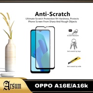 LAYAR Tempered Glass Screen OPPO A16E, OPPO A16K Front Screen Protector (Full Glue Full Screen)