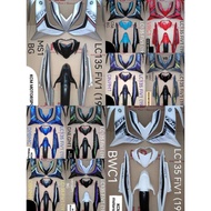 Yamaha LC135 fi V8 Bodyset / Coverset LC V8 edition/ LC 135 V8 siap tampal sticker/ Coverset LC V8 n
