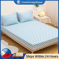 Mattress Protector No Lukot No Gusot Bedsheet Queen/King Size Fitted Bed Sheet Cover Full Garterized