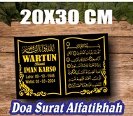 ( Grosir TerMurah ) Nama Batu Nisan GRANIT 20x15 CM super Murah.Harga Ekonomis(Bisa di jual lagi). n