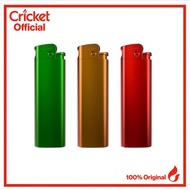 Cricket Deluxe Metal Lighters - 3 Pack New Color Combination
