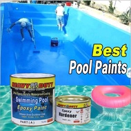 ( 5L ) SWIMMING POOL PAINT 2 PART EPOXY ACRYLIC WATERPROOF COATING PAINT USE HEAVY DUTY / CAT KOLAM / HD