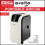 AVOLTA PC30AMEII 4-IN-1 PORTABLE AIRCON 10000BTU (PC30-AMEII)