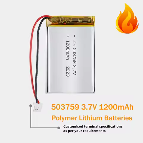 503759 3.7V 1200mAh Lipo Battery 053759 Polymer Lithium Batteries for GPS Navigator Bluetooth Speake
