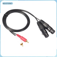[mojotorw7] RCA to XLR Cable, RCA Male Jack to Female XLR (2 RCA Stereo to 2 XLR 3 Pin)