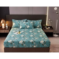 🔥CADAR FITTED MURAH 100%Cotton(Cadar Fitted Fully Getah Keliling)Cadar Bedsheet(King,Queen,Single