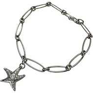 蒂芙尼 (TIFFANY & Co.)/蒂芙尼 (Tiffany) 鑽石 Peretti 手鍊 海星 Pt950 鉑金 14.1克 17.0厘米 女士 [二手]