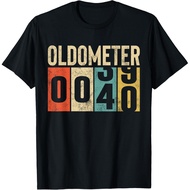 Funny 40 Years Old Oldometer Vintage 40Th Birthday Odometer T-Shirt Mans