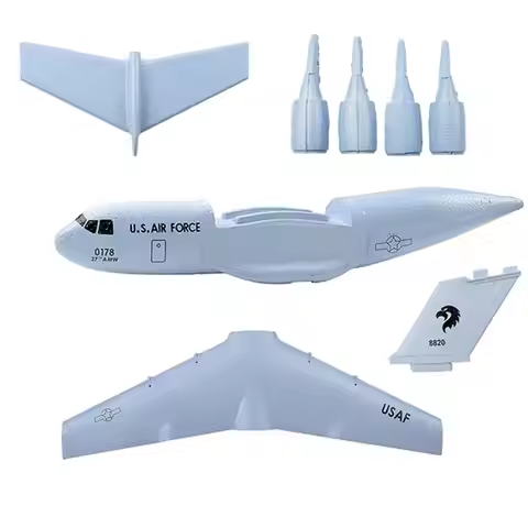 Foam Airplane Body Kit DIY RC Plane Glider Accessory Parts for C-17 GD006 Model Hobby Aircraft
