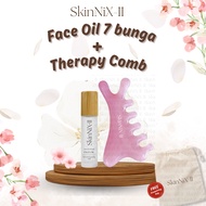 SkinNiX-II Combo Face Oil 7 Bunga + Facial Therapy Comb