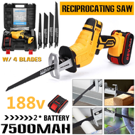 588V Cordless Reciprocating Saw Handsaw Saber Saw Multifunction Saw for Metal Wood Pipe Cutting Saw 