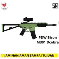 M301 KAC PDW MAINAN TEMBAK TEMBAKAN PDW BISON DCOBRA M301 KAC PDW POPOR LIPAT LITE SERIES