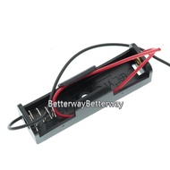 1PC Plastic Standard Size AA/18650 Battery Holder Box Case Black With Wire Lead 3.7V/1.5V Clip