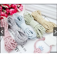 (p140-2) Bundle Of 5-10 Meters Soft Elastic Band 2.5mm As Hair Tie (Stripe Pea Style)