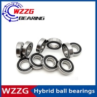 WZZG 1PC 6901 2RS bicycle hybrid ceramic ball bearing 12*24*6mm bearing bearing steel + silicon nitr