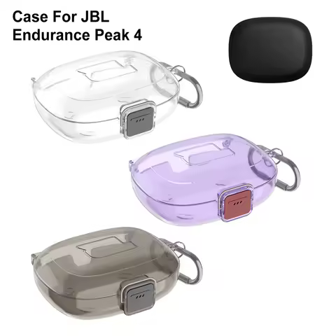 TPU Transparent Shockproof Cover for for JBL Endurance Peak 4 Waterproof Dustproof with Locking Swit