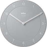 Braun Classic BC06G-DCF Radio Wall Clock for Central European Time Zone (DCF/GMT+1) with Quiet Movem