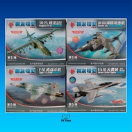 [Tf Toys] Miniature Model kit Mokit Airplane SU-25 F-5E/ AV-8A/ FA-18/ (Series 9) 4d Model