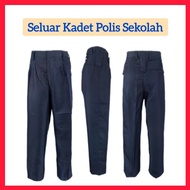 SELUAR UNIFORM KADET POLIS SEKOLAH MENENGAH (BIRU GELAP / NAVY BLUE)